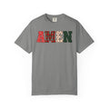 AMEN Western Christmas Patchwork T-Shirt