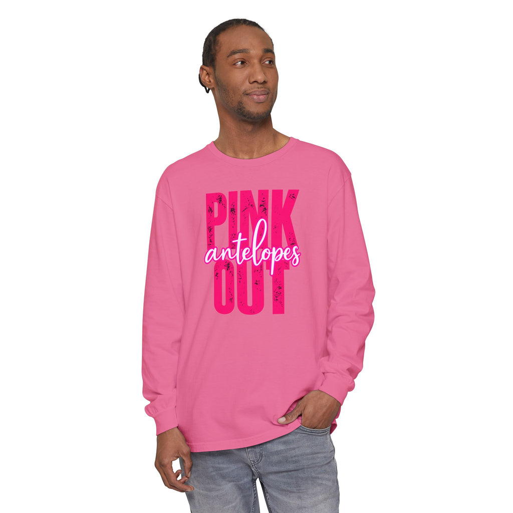 Pink Out Antelopes Long Sleeve Tee