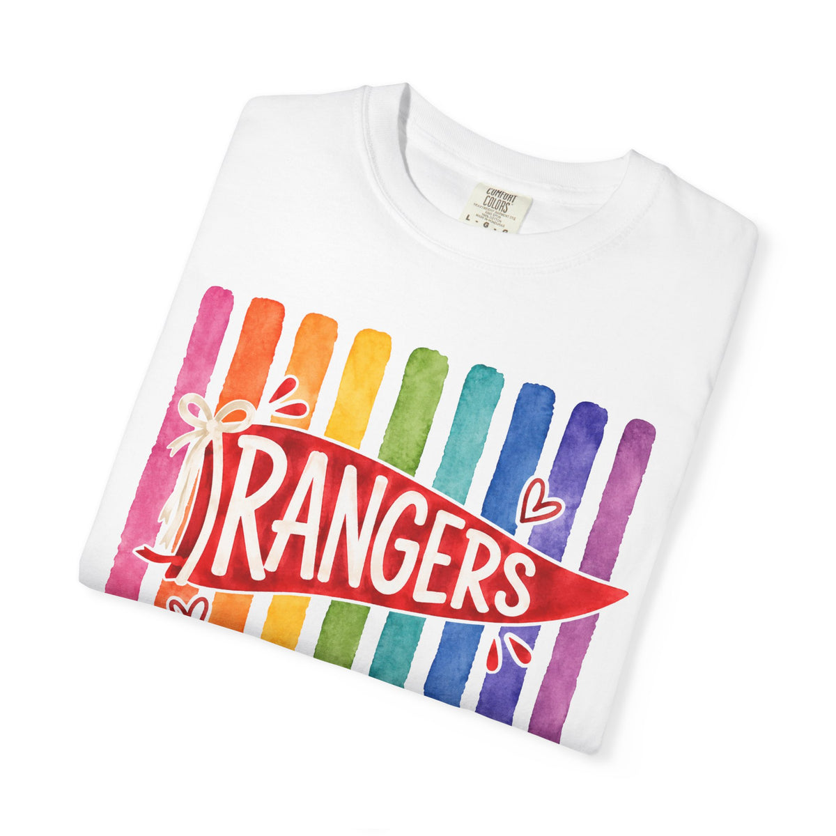 Rangers Rainbow Pennant T-Shirt — Pride School Spirit Tee
