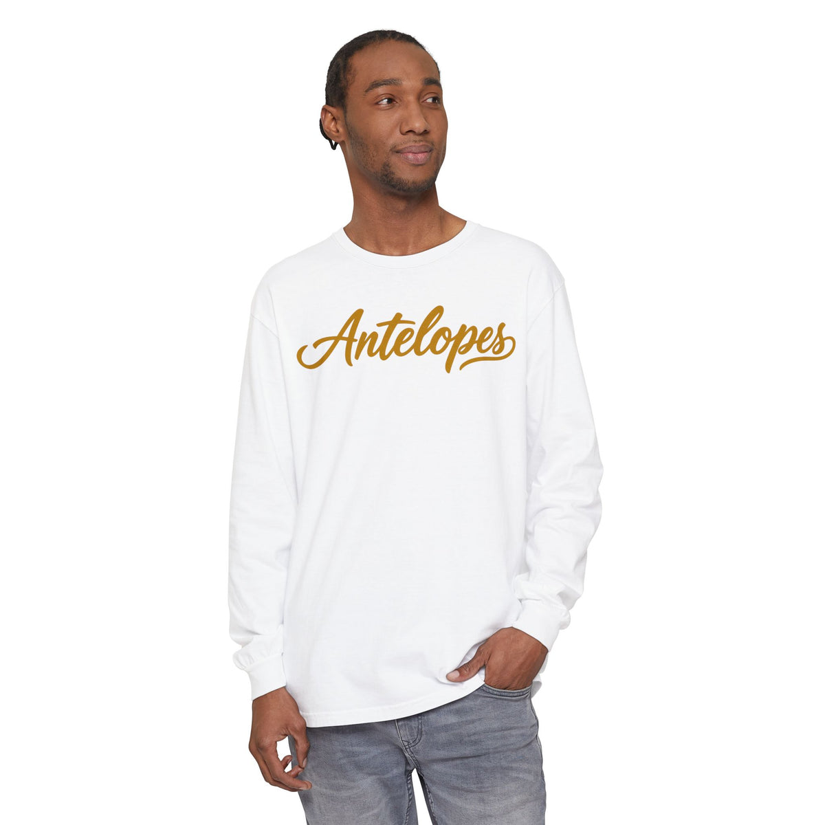 Antelopes Long Sleeve T-Shirt – Post-High-School Mascot Spirit Wear