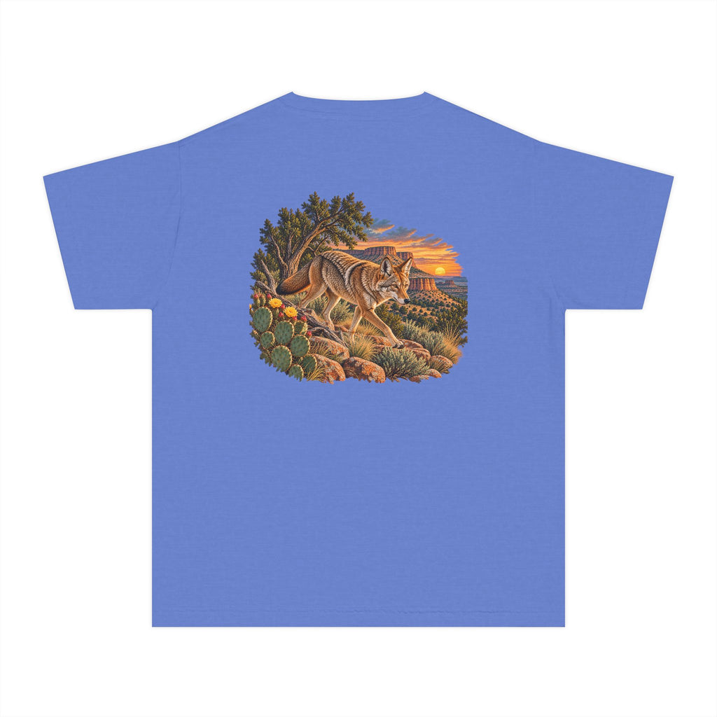 Youth Tee — Caprock Critters Coyote Graphic