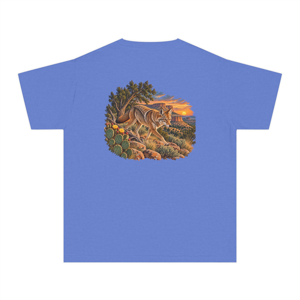 Youth Tee — Caprock Critters Coyote Graphic