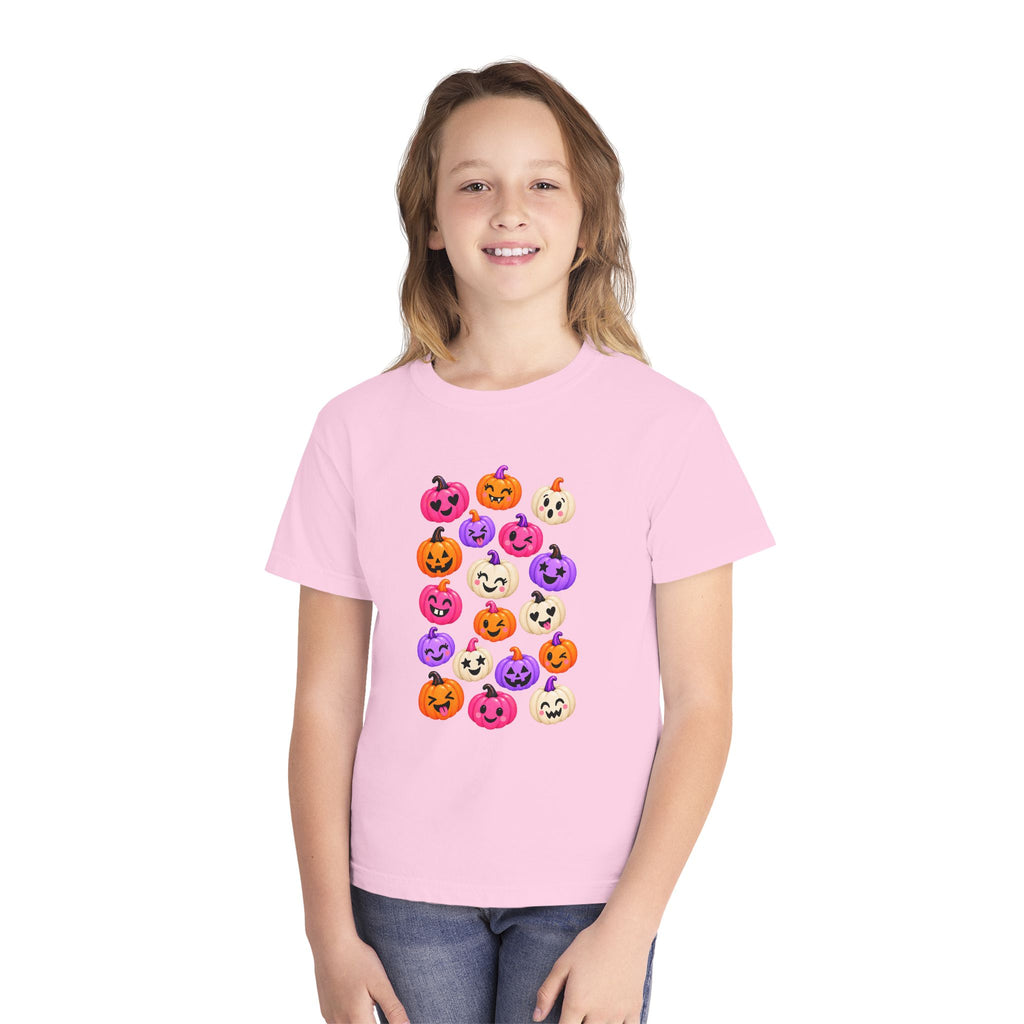 Kids Halloween Pumpkin Faces Tee