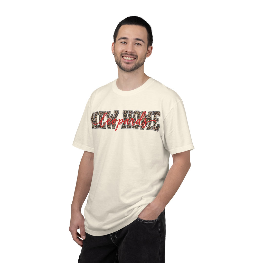 New Home Leopard Script T-Shirt