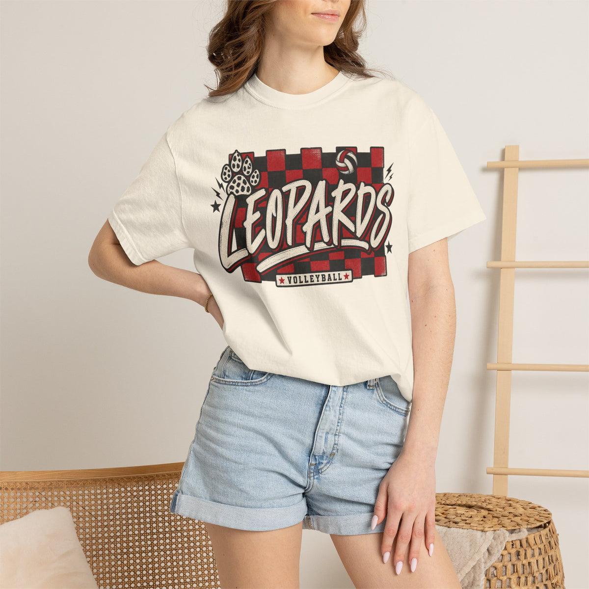 Leopards Volleyball Graphic T-Shirt