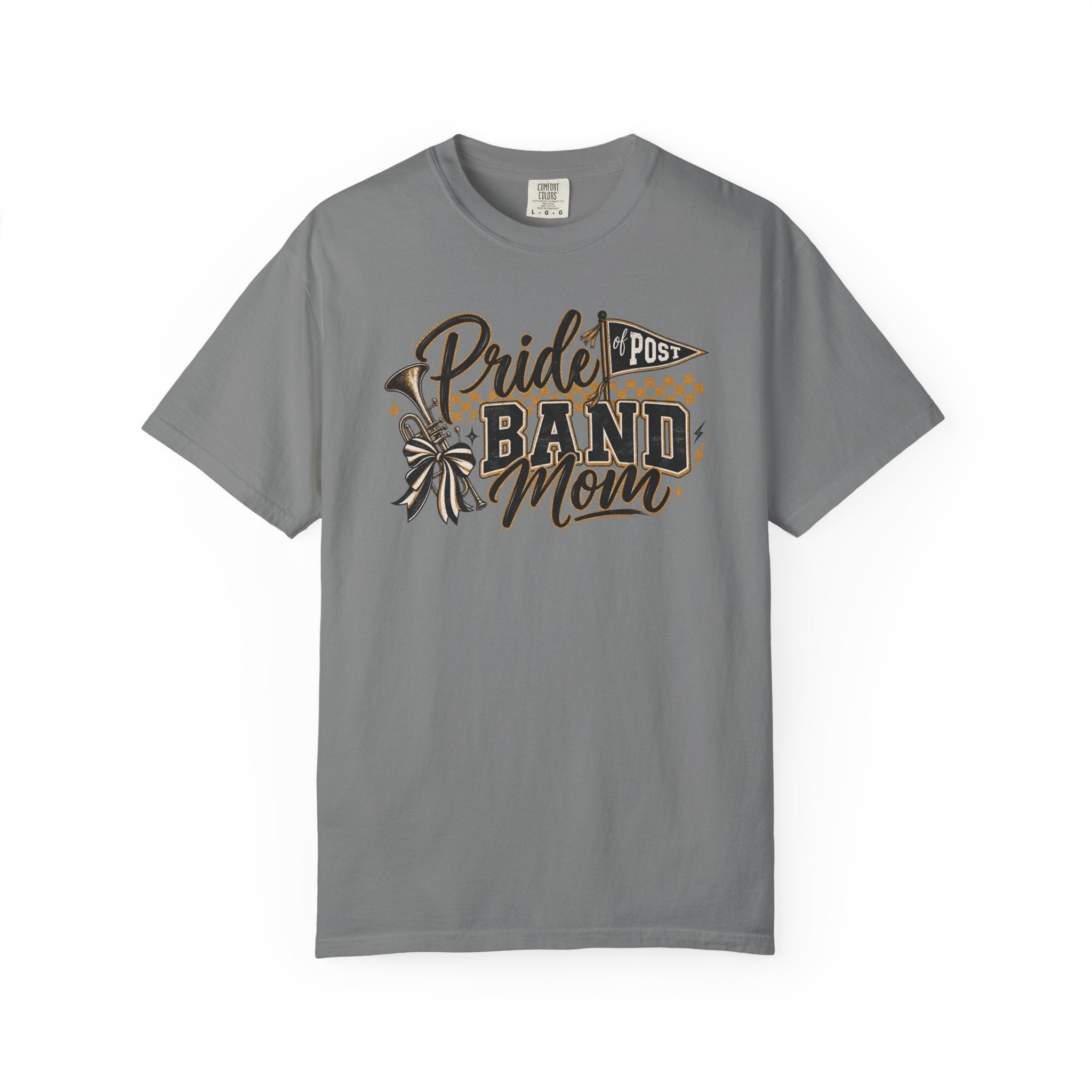 Band Mom T-Shirt — "Pride Post" Graphic Tee for Marching Band Parents