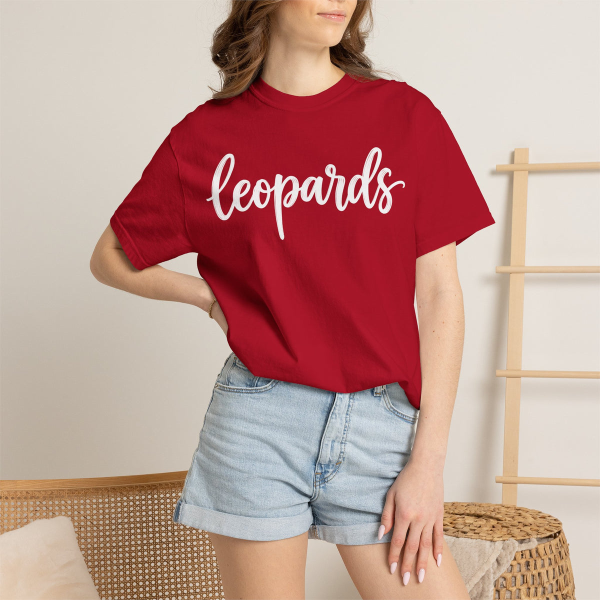Leopards Script Tee — Retro Graphic T-Shirt