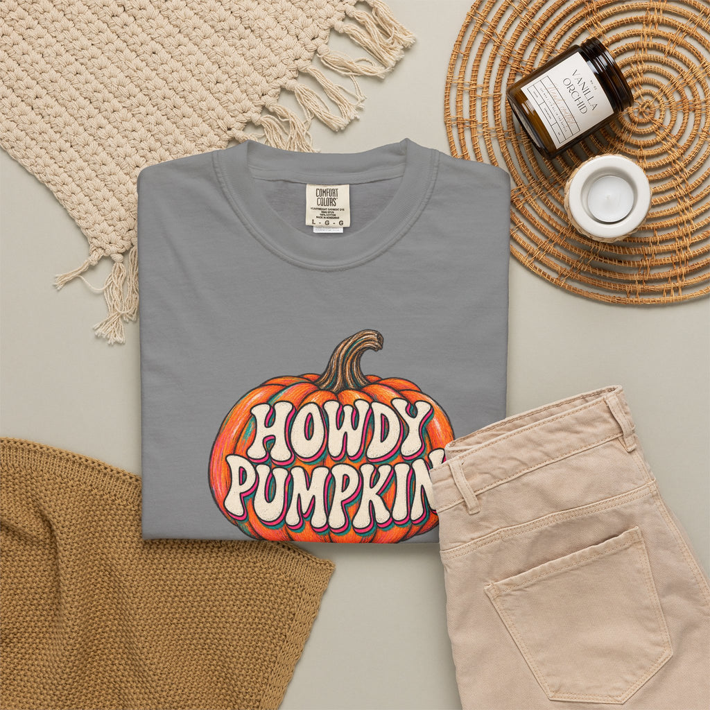 Howdy Pumpkin T-Shirt — Fall Western Graphic Tee