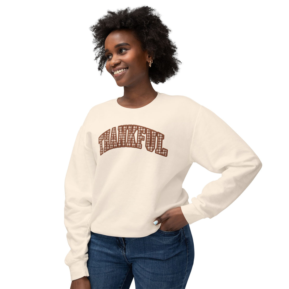 Thankful Crewneck Sweatshirt — Cozy Thanksgiving Pullover