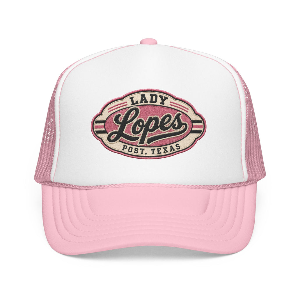 Lady Lopes Trucker Hat — Vintage Post, Texas Foam Cap