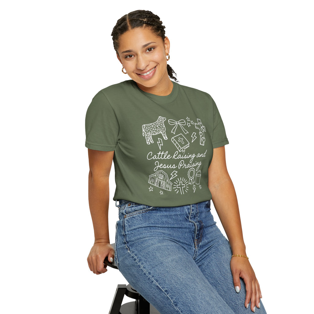 Cattle Raising and Jesus Praising T-Shirt
