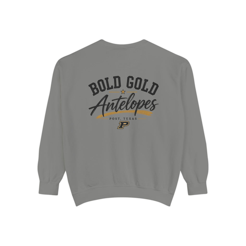 Antelopes Bold Gold Sweatshirt — 'Lopes Crewneck Pullover'