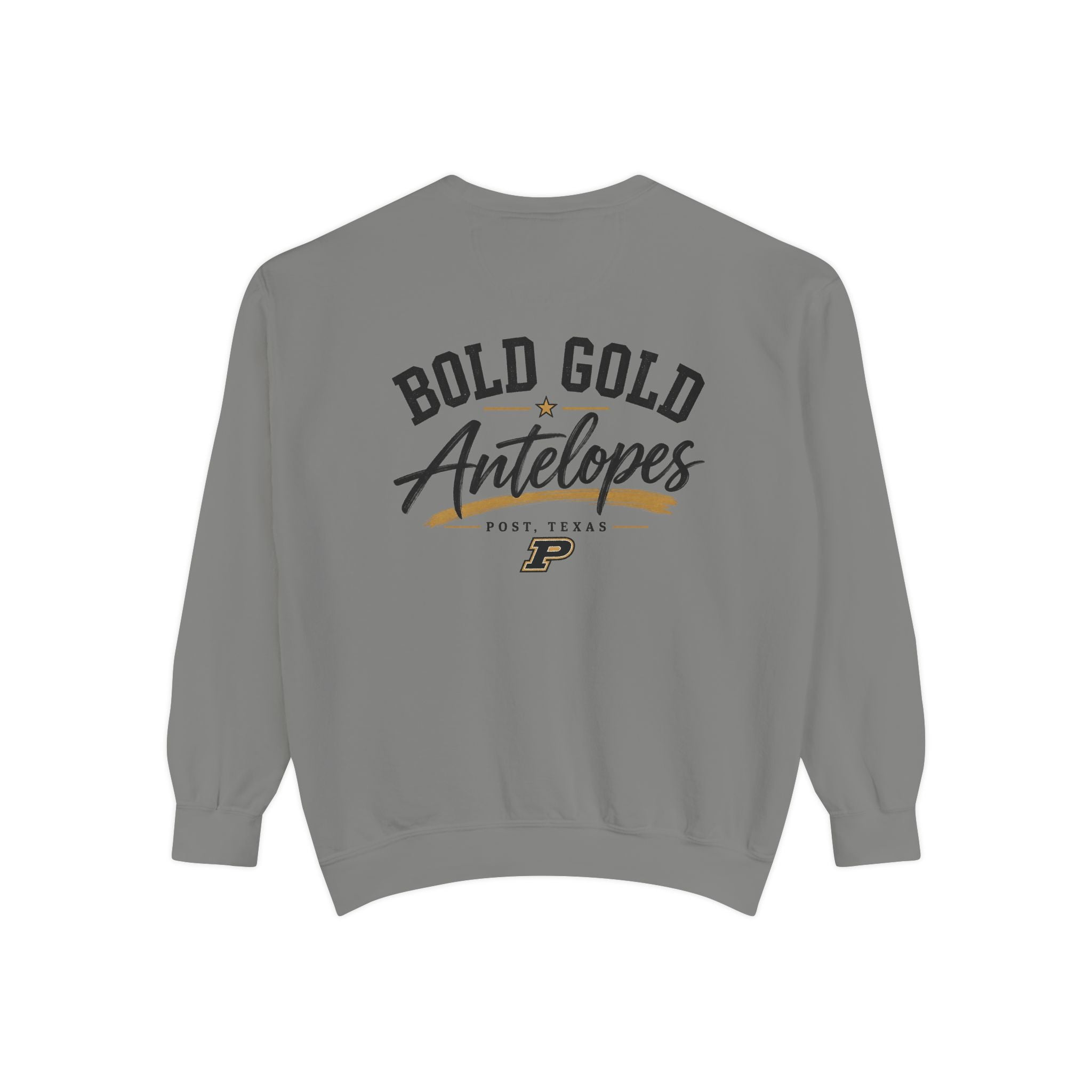 Antelopes Bold Gold Sweatshirt — 'Lopes Crewneck Pullover'
