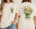 It's a Good Day to Grow | Comfort Colors® Teacher T-Shirt | Floral Mason Jar Graphic Tee
