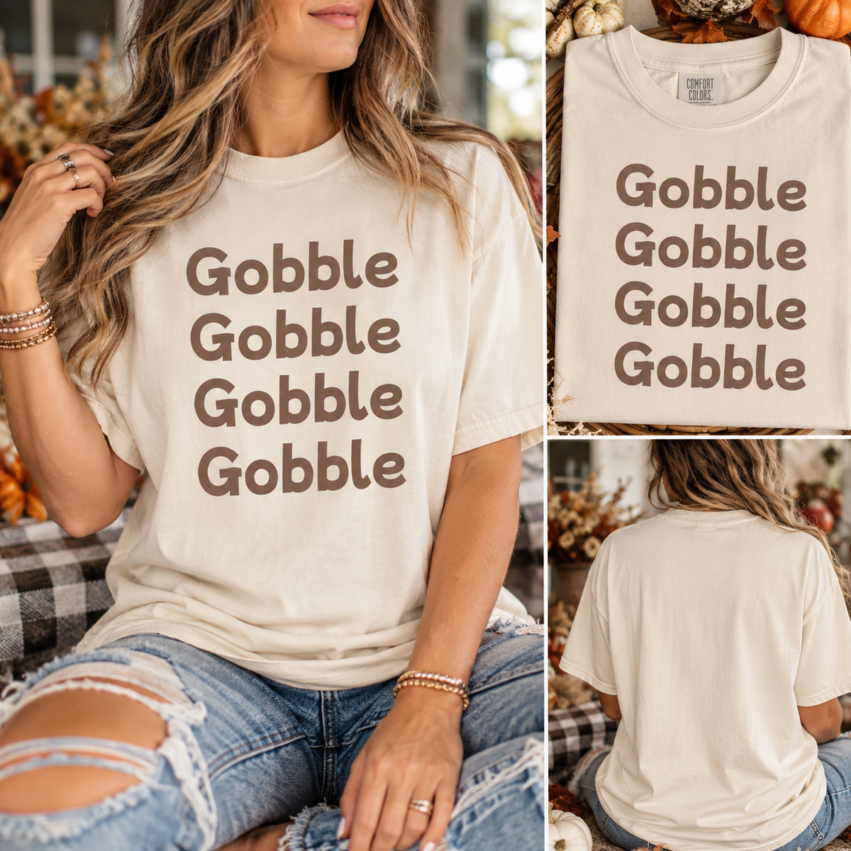Thanksgiving 'Gobble Gobble' T-Shirt