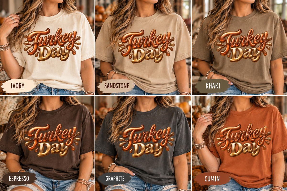 Turkey Day T‑Shirt — Thanksgiving Graphic Tee