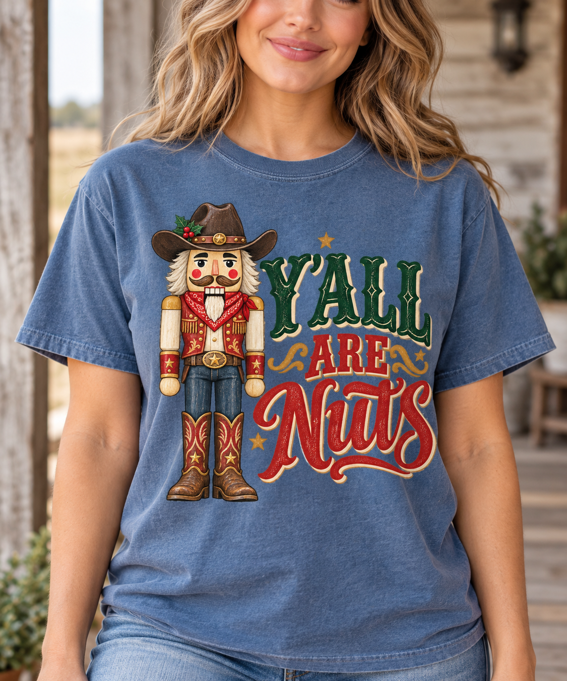 Y’all Are Nuts Nutcracker Graphic T-Shirt