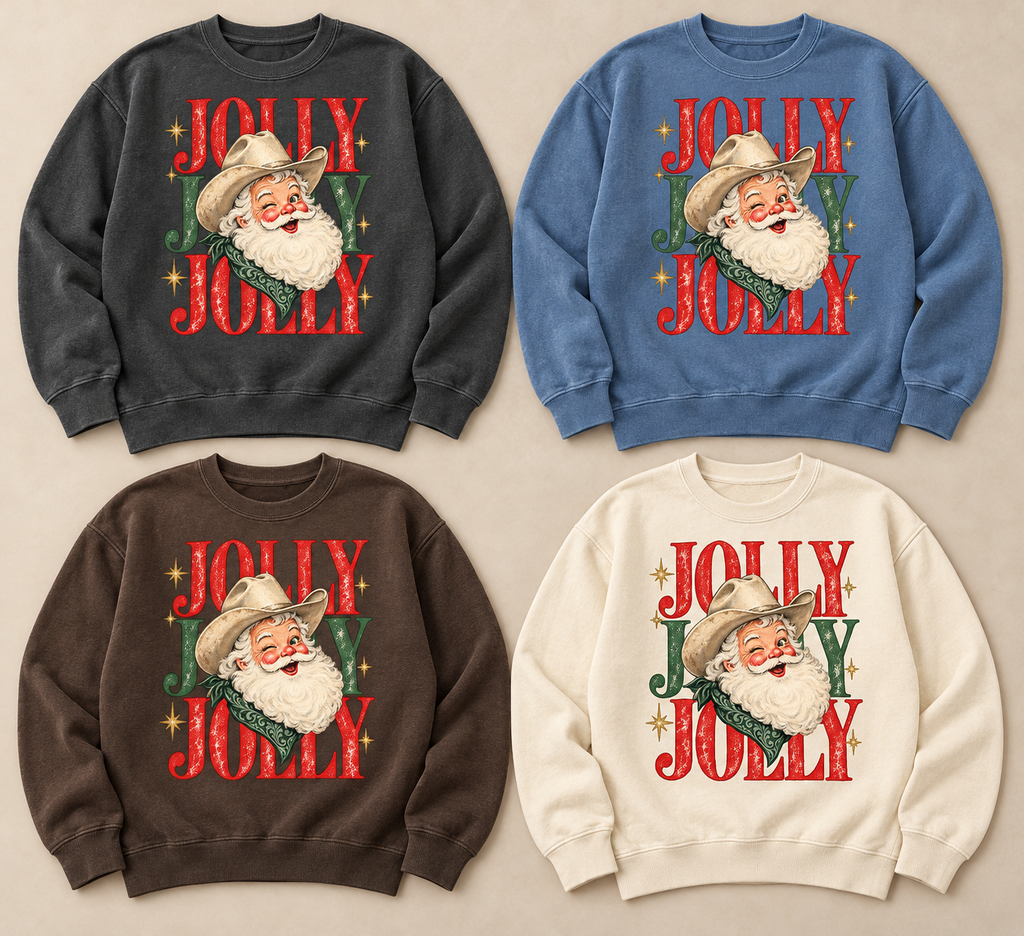 Jolly Santa Christmas Sweatshirt