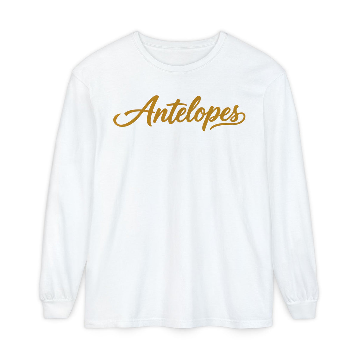 Antelopes Long Sleeve T-Shirt – Post-High-School Mascot Spirit Wear