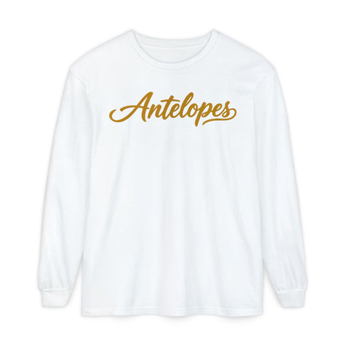 Antelopes Long Sleeve T-Shirt – Post-High-School Mascot Spirit Wear
