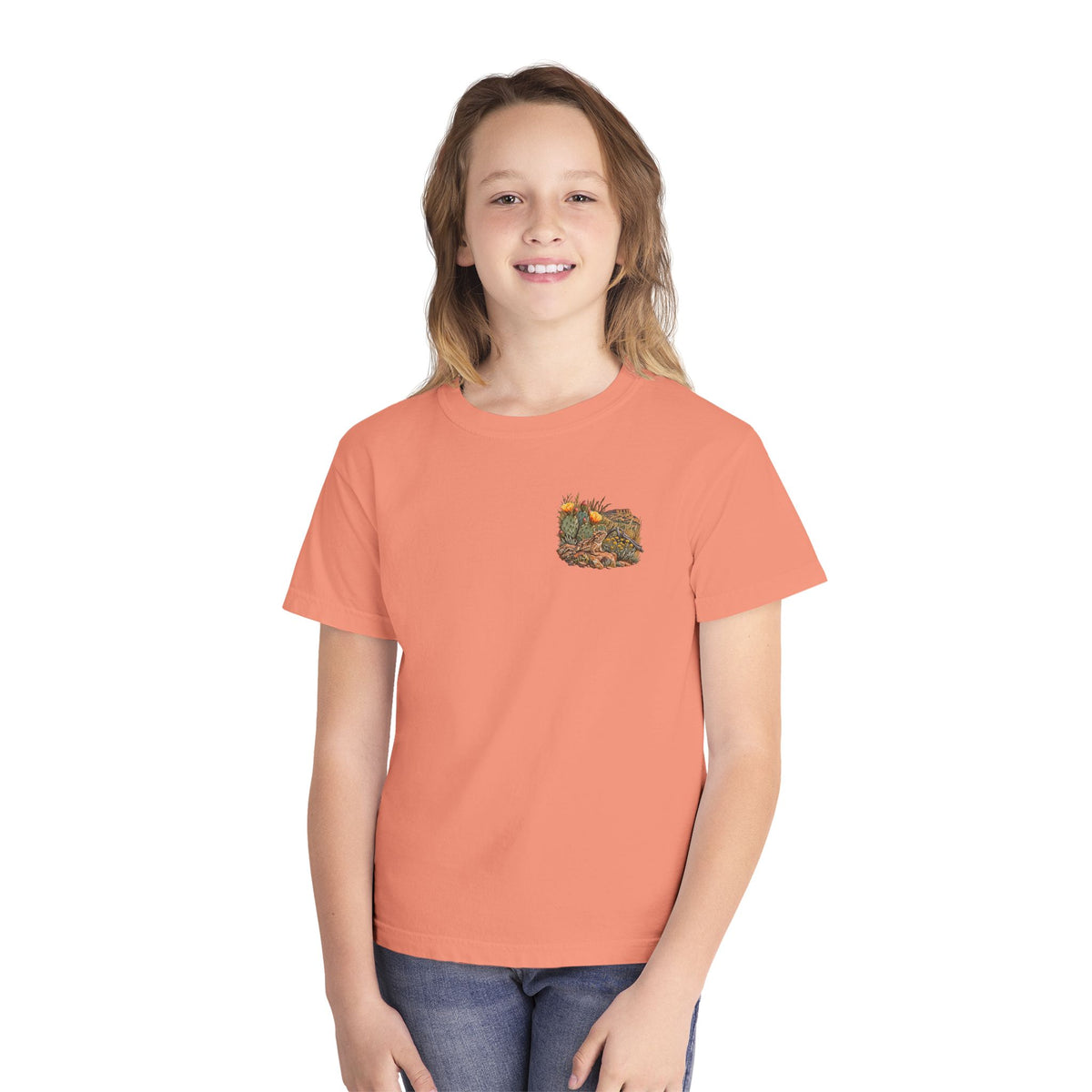 Youth Tee — Caprock Critters Horny Toad & Cacti