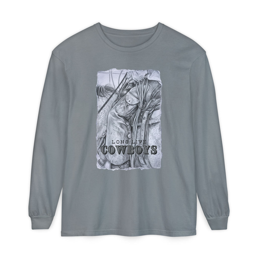 Cowboys Vintage Sketch Long Sleeve Tee