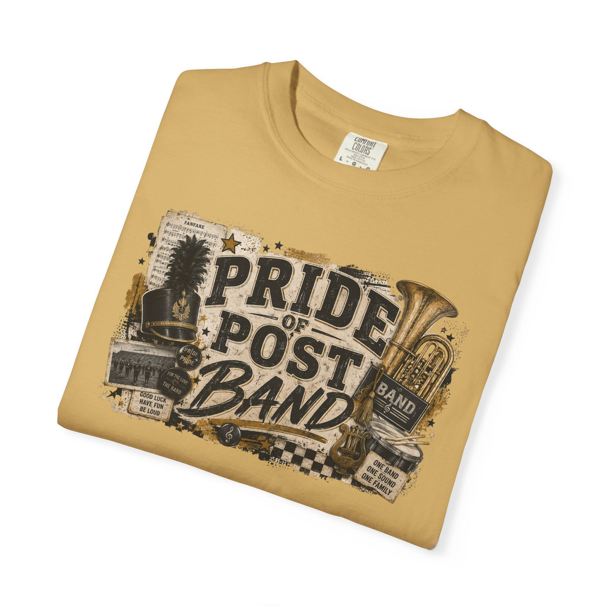 Pride of Post Band T-Shirt — Vintage Marching Band Tee
