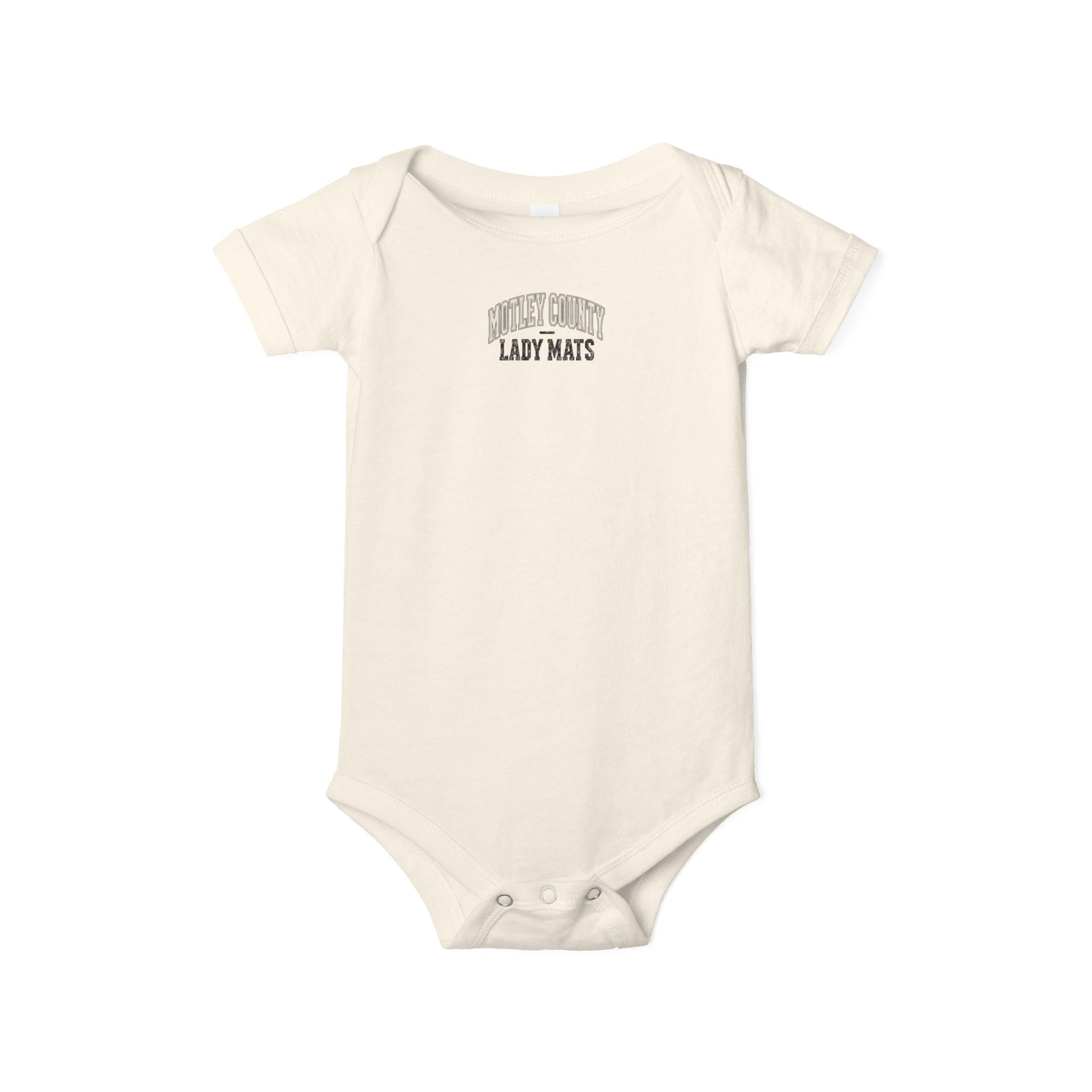 Infant One-Piece Bodysuit — "Mighty Cute Lady Mats" School/Team Baby Gift