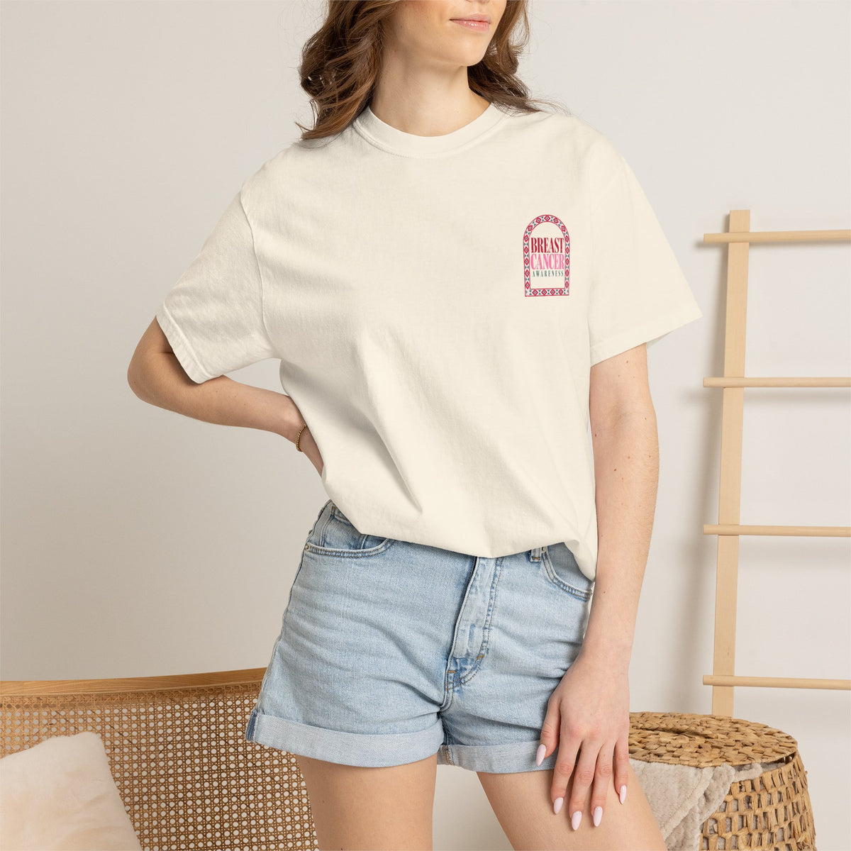 Breast Cancer Awareness T-Shirt — Pink Arch Design