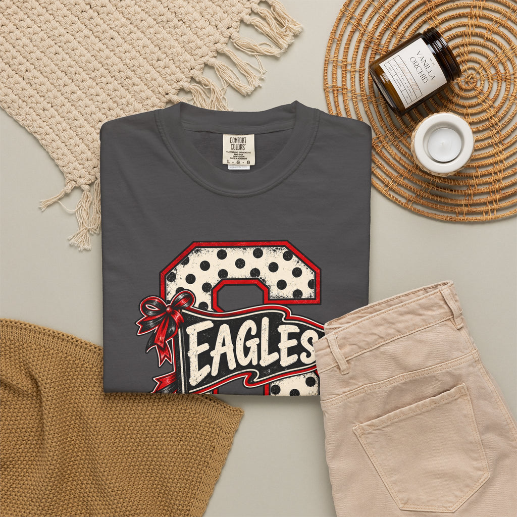 Vintage Polka Dot 'Eagles' Letterman T-Shirt