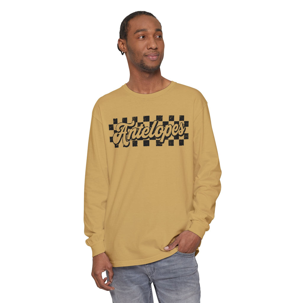 Antelopes Checkerboard Long Sleeve Tee
