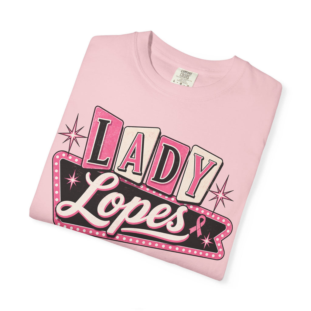Lady Lopes Pink Retro Logo T-Shirt