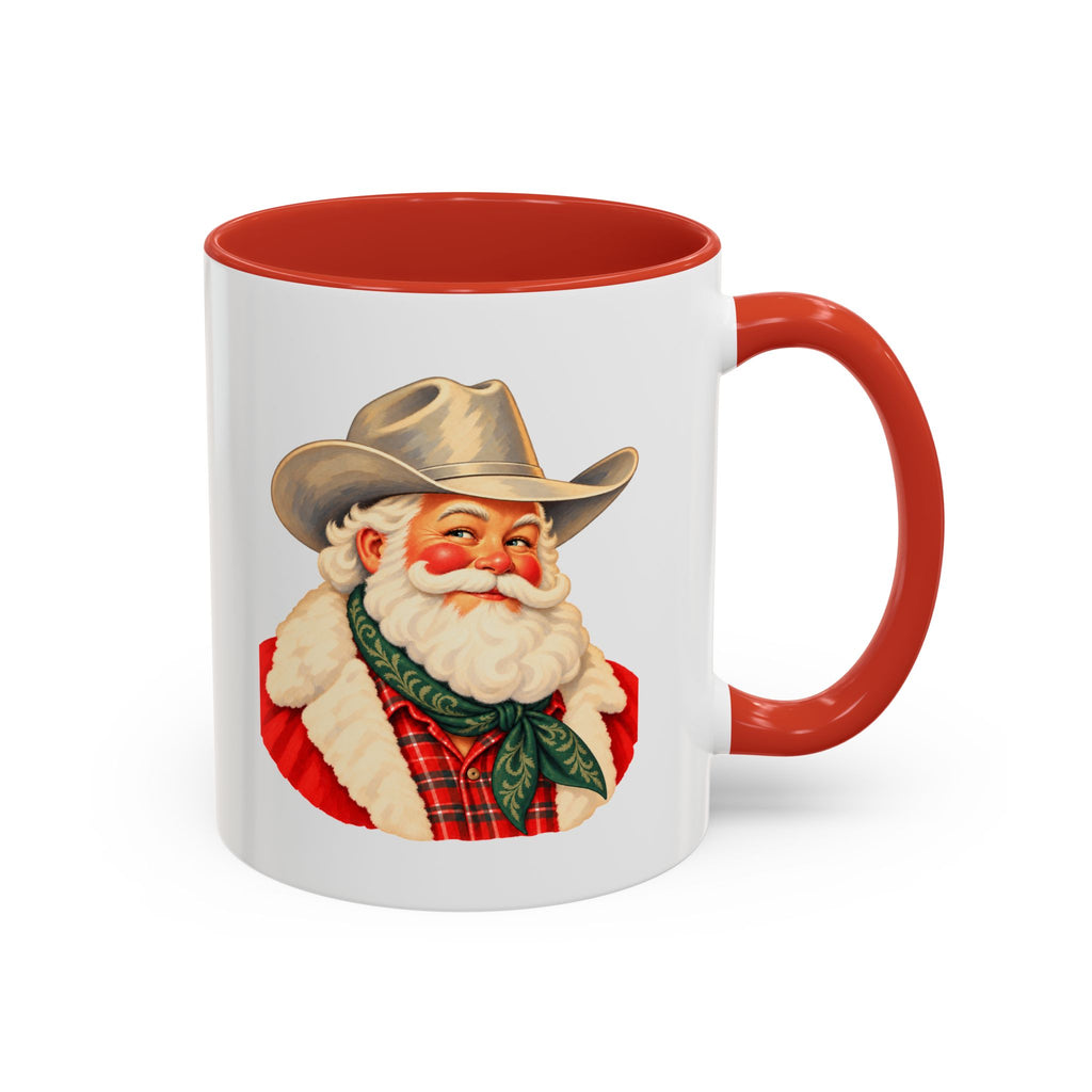 Cowboy Santa Christmas Coffee Mug