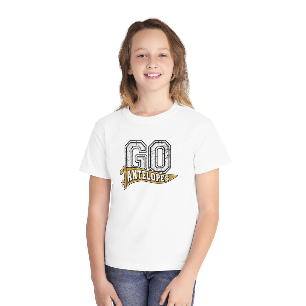 Go Antelopes Youth T-Shirt – Cheer Team Spirit Tee
