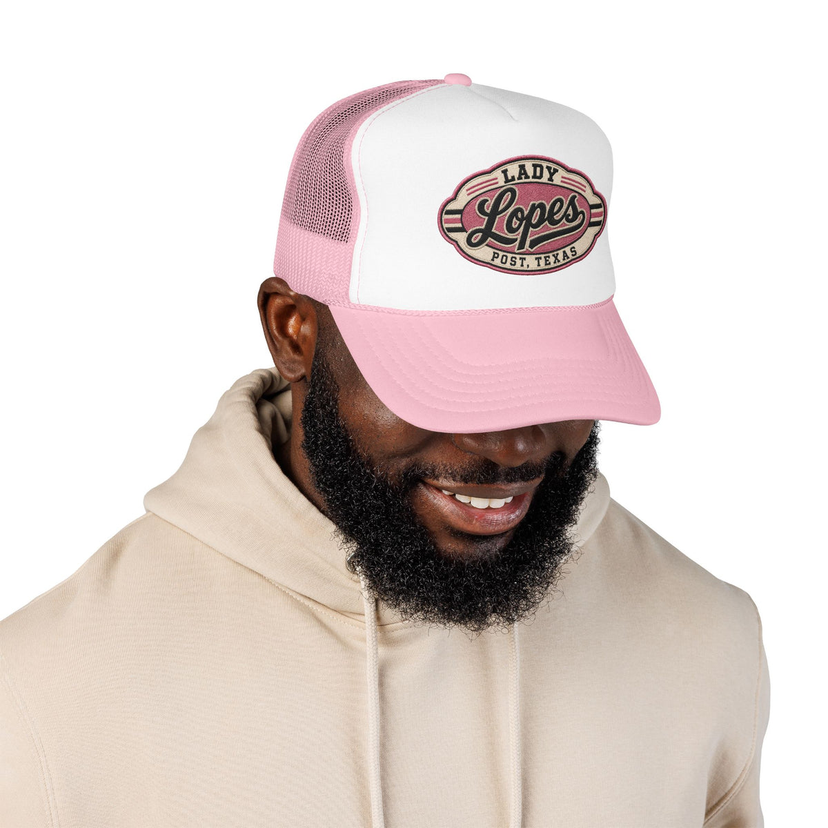 Lady Lopes Trucker Hat — Vintage Post, Texas Foam Cap