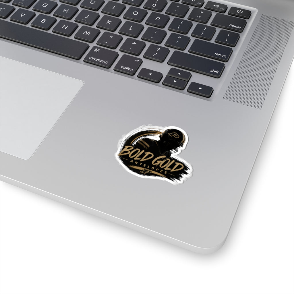 Bold Gold Antelopes Sticker — Kiss-Cut Football Logo Decal