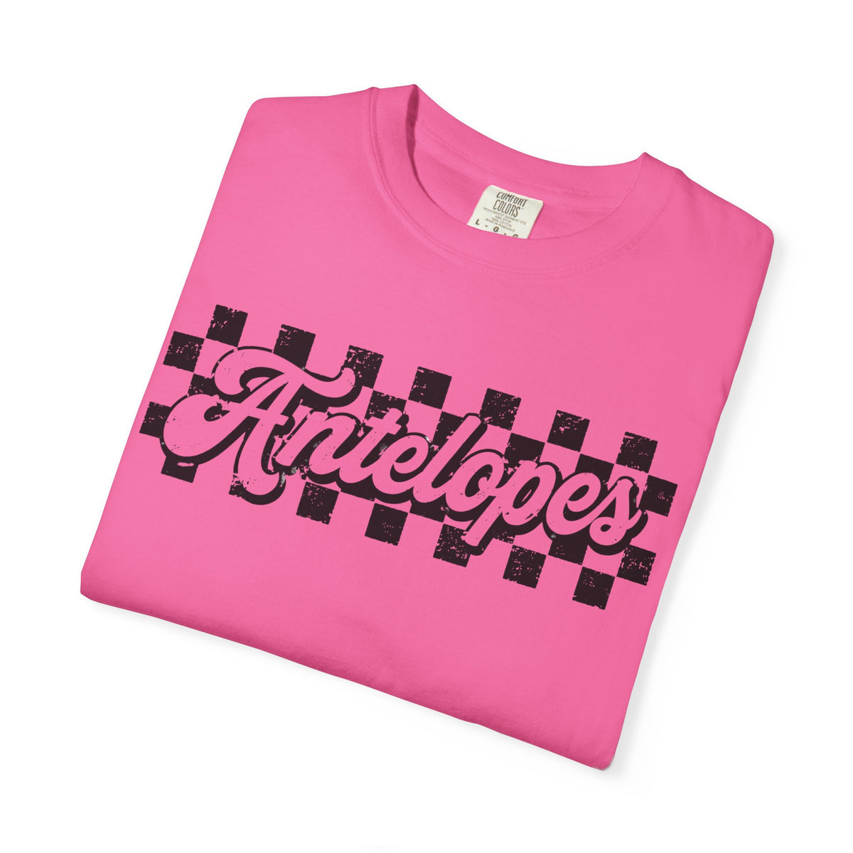 Antelopes Checkerboard Graphic T-Shirt