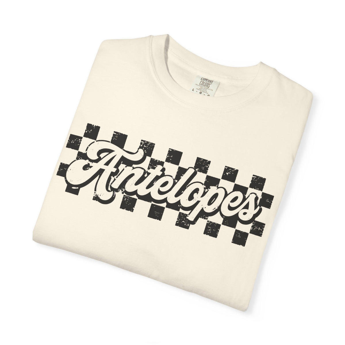 Antelopes Checkerboard Graphic T-Shirt