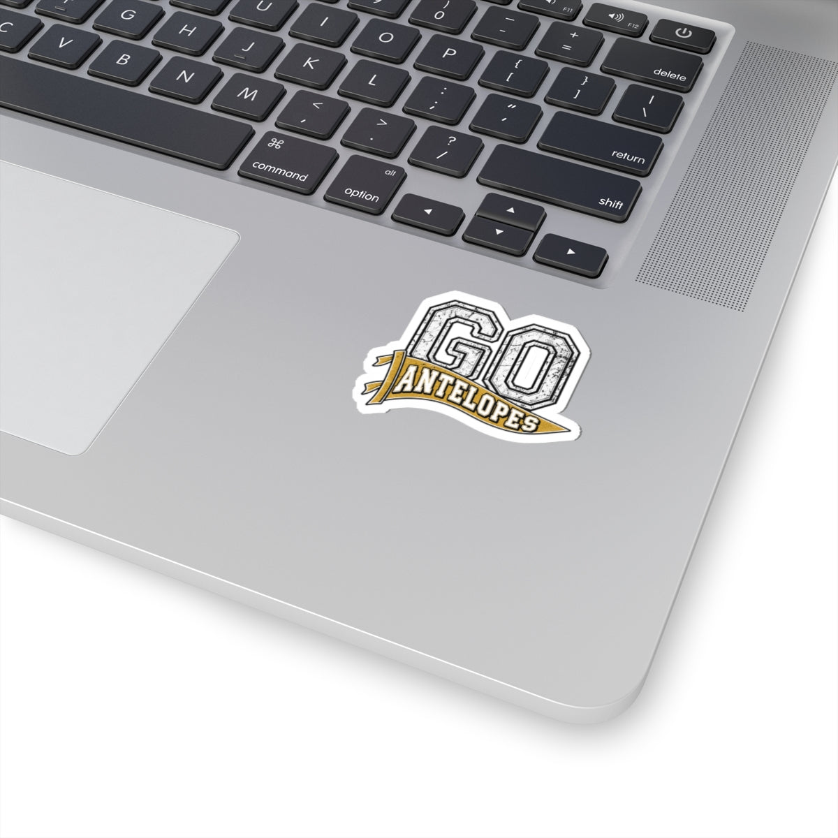 Go Antelopes Sticker — Retro Pennant Sports Kiss-Cut Decal