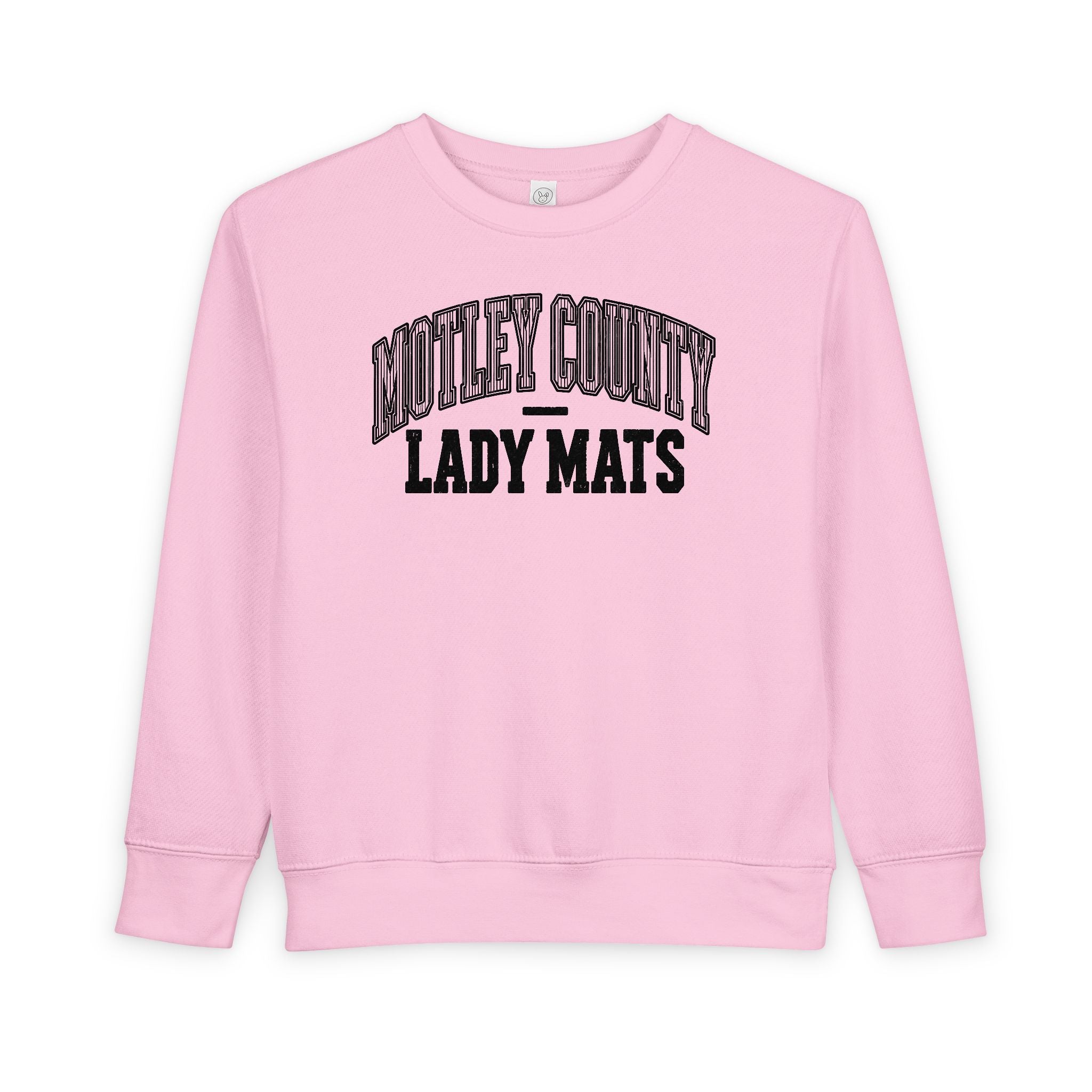 Toddler Sweatshirt - "Motley County Lady Mats" Vintage Varsity Kids Crewneck