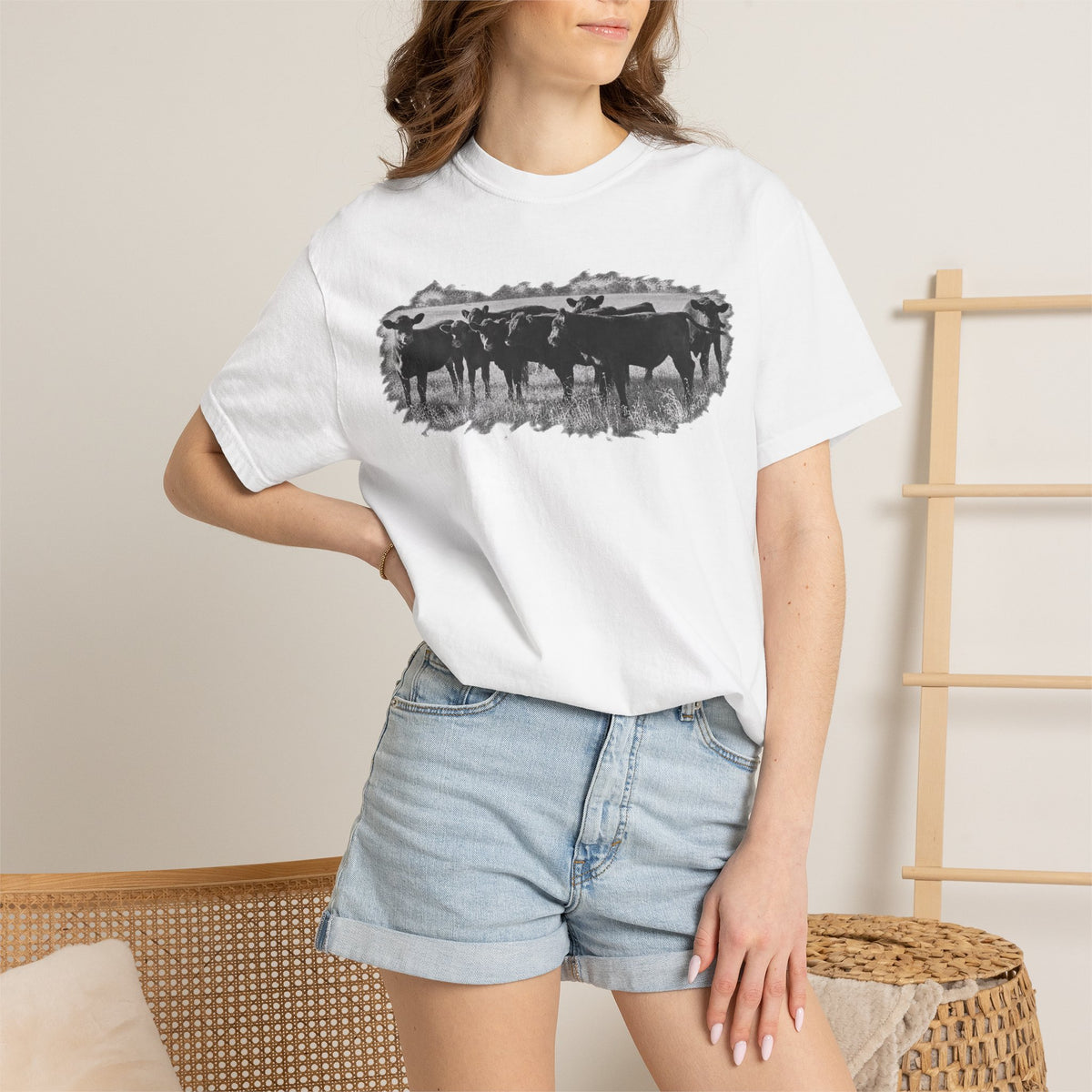 Cowboy Cattle Herd T-Shirt – Vintage Western Ranch Graphic Tee