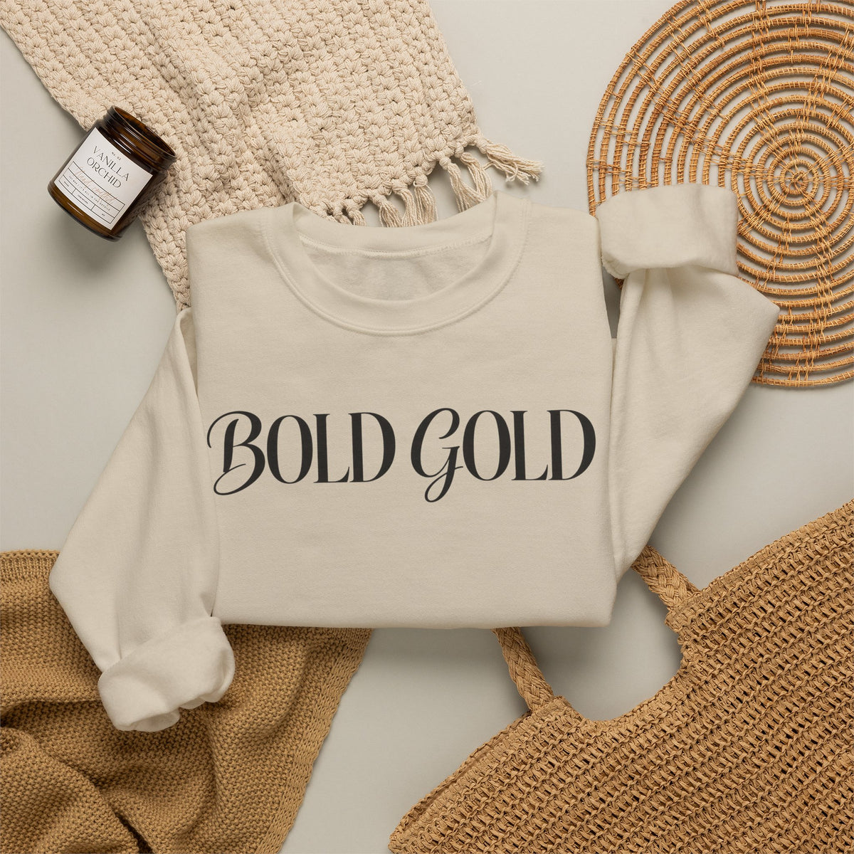 Bold Gold Crewneck Sweatshirt