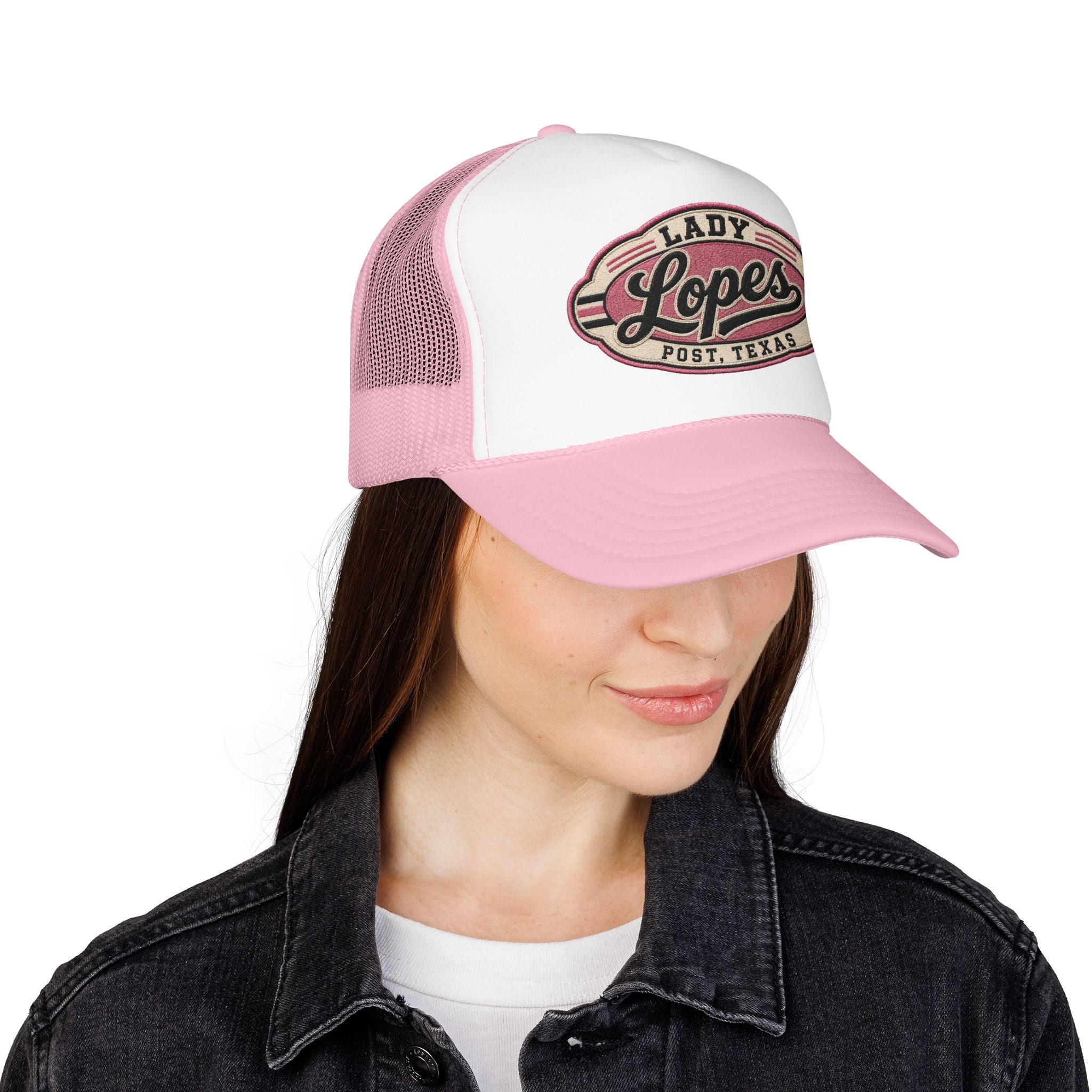 Lady Lopes Trucker Hat — Vintage Post, Texas Foam Cap