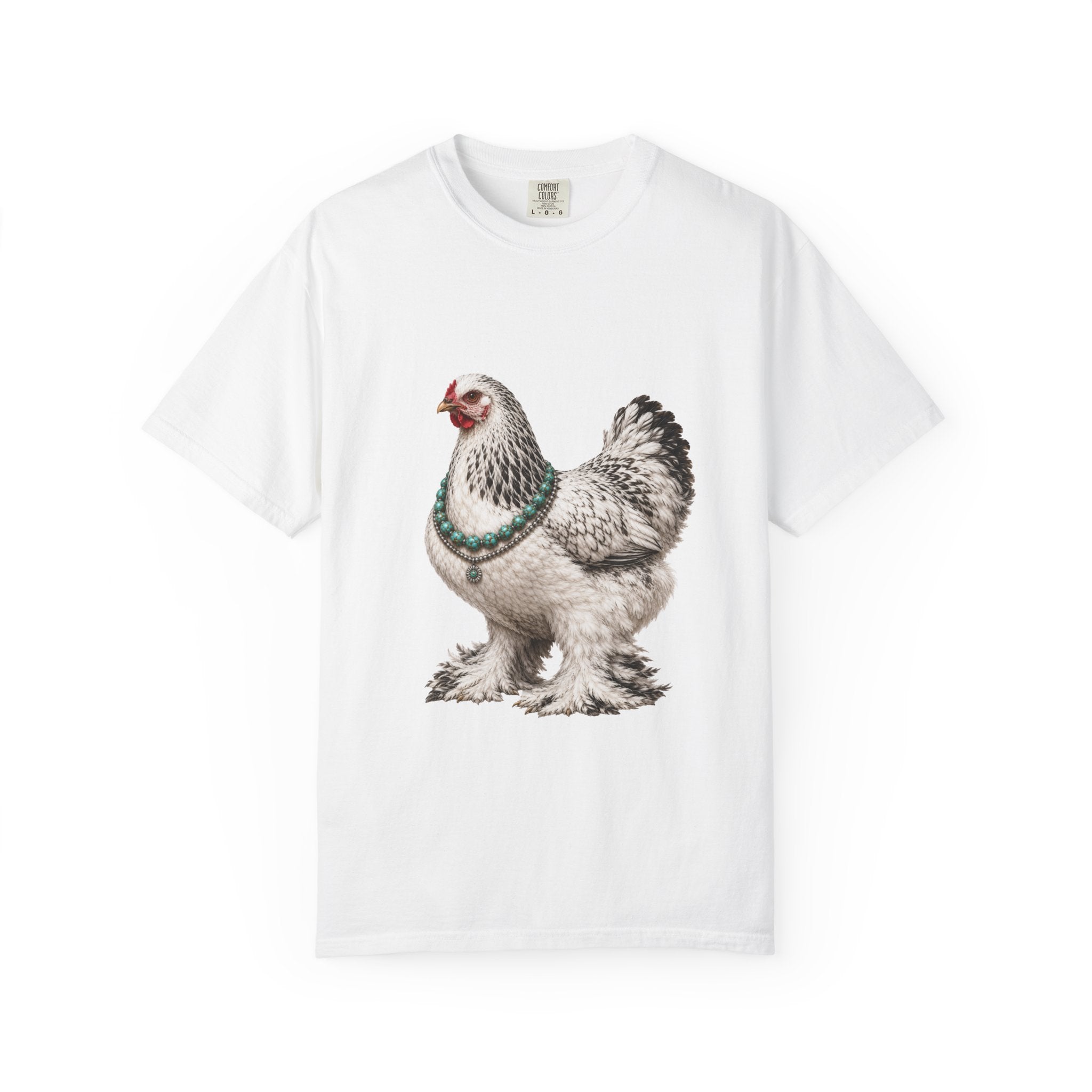 Feather Foot Turquoise Chicken Queen T-Shirt