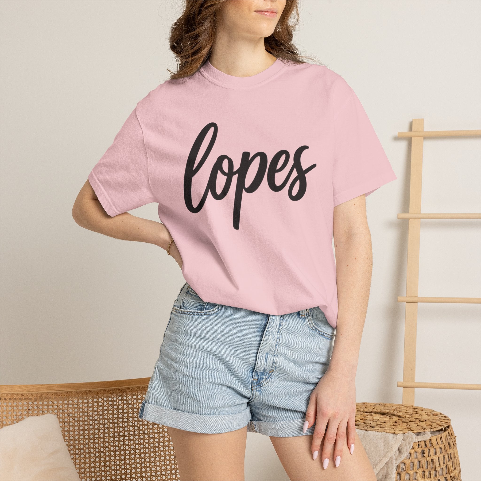Lopes Script Tee — Personalized Name Graphic T-Shirt