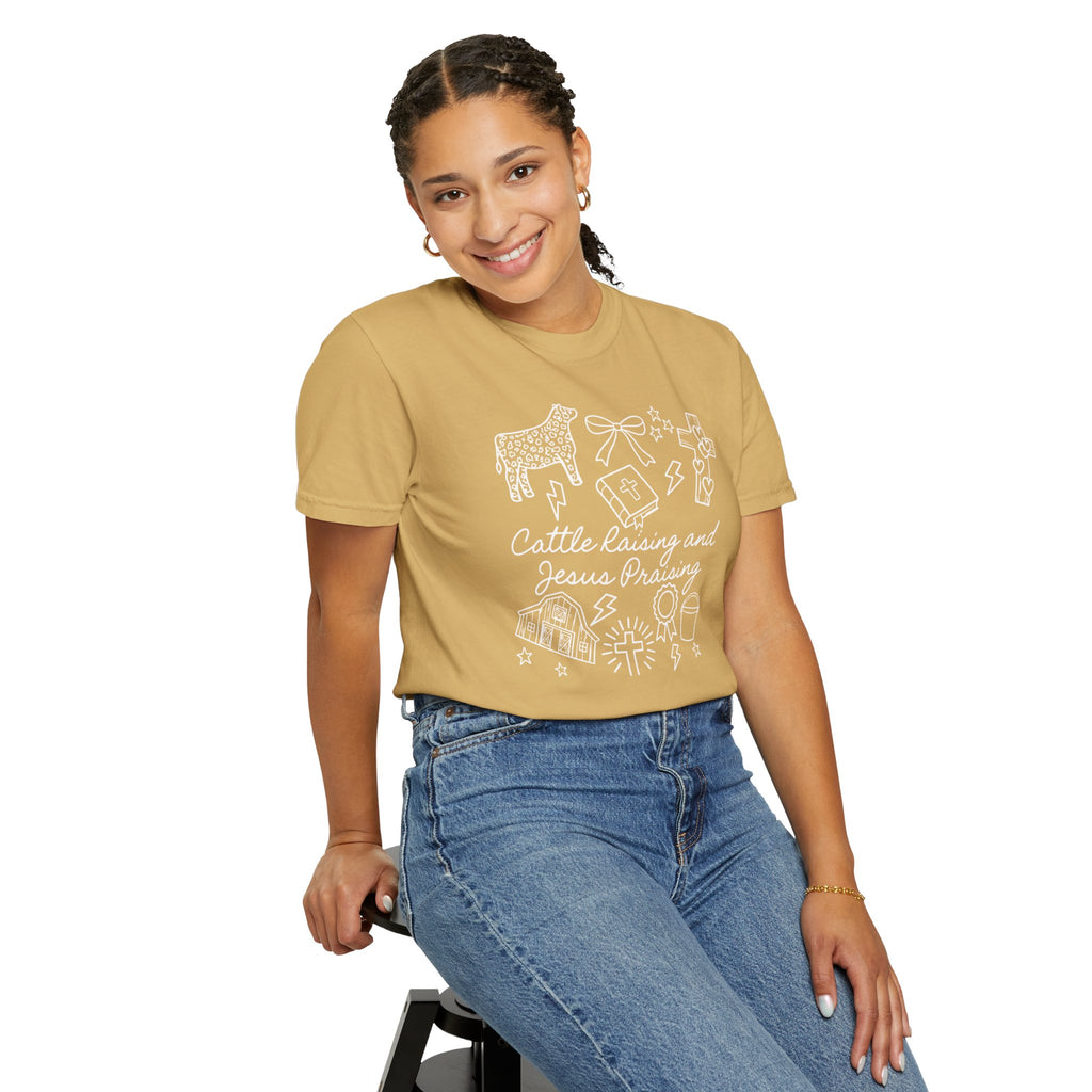Cattle Raising and Jesus Praising T-Shirt