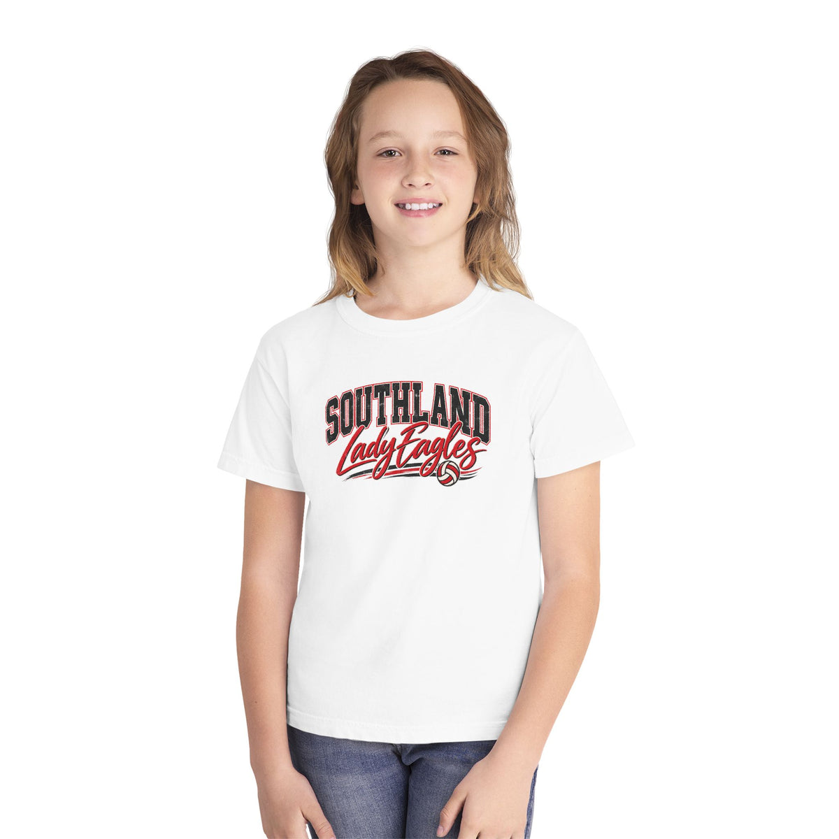 Youth Tee — "Southland Lady Eagles" Volleyball Team Shirt
