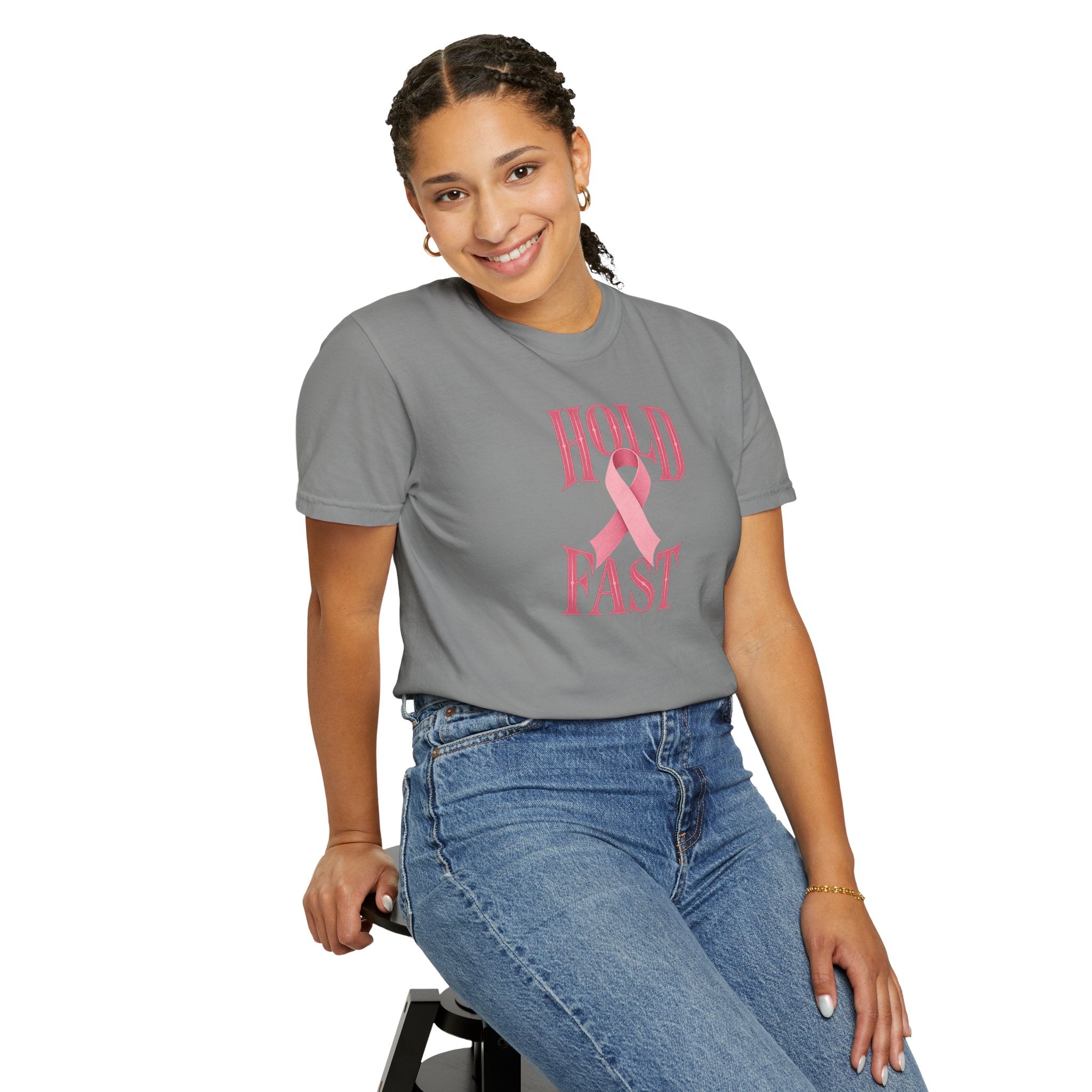 Hold Fast Pink Ribbon T‑Shirt