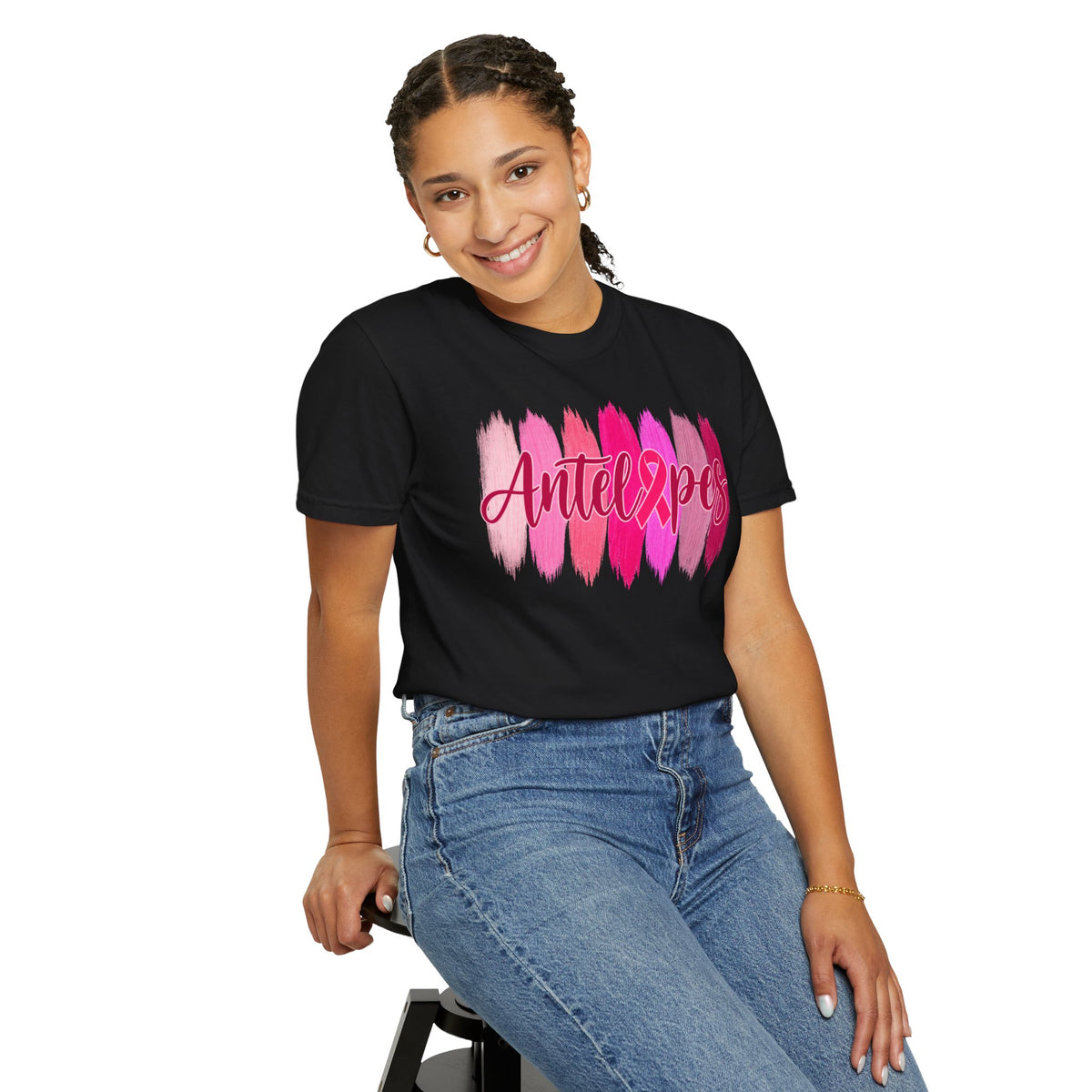 Antelopes Pink Brushstroke T-Shirt