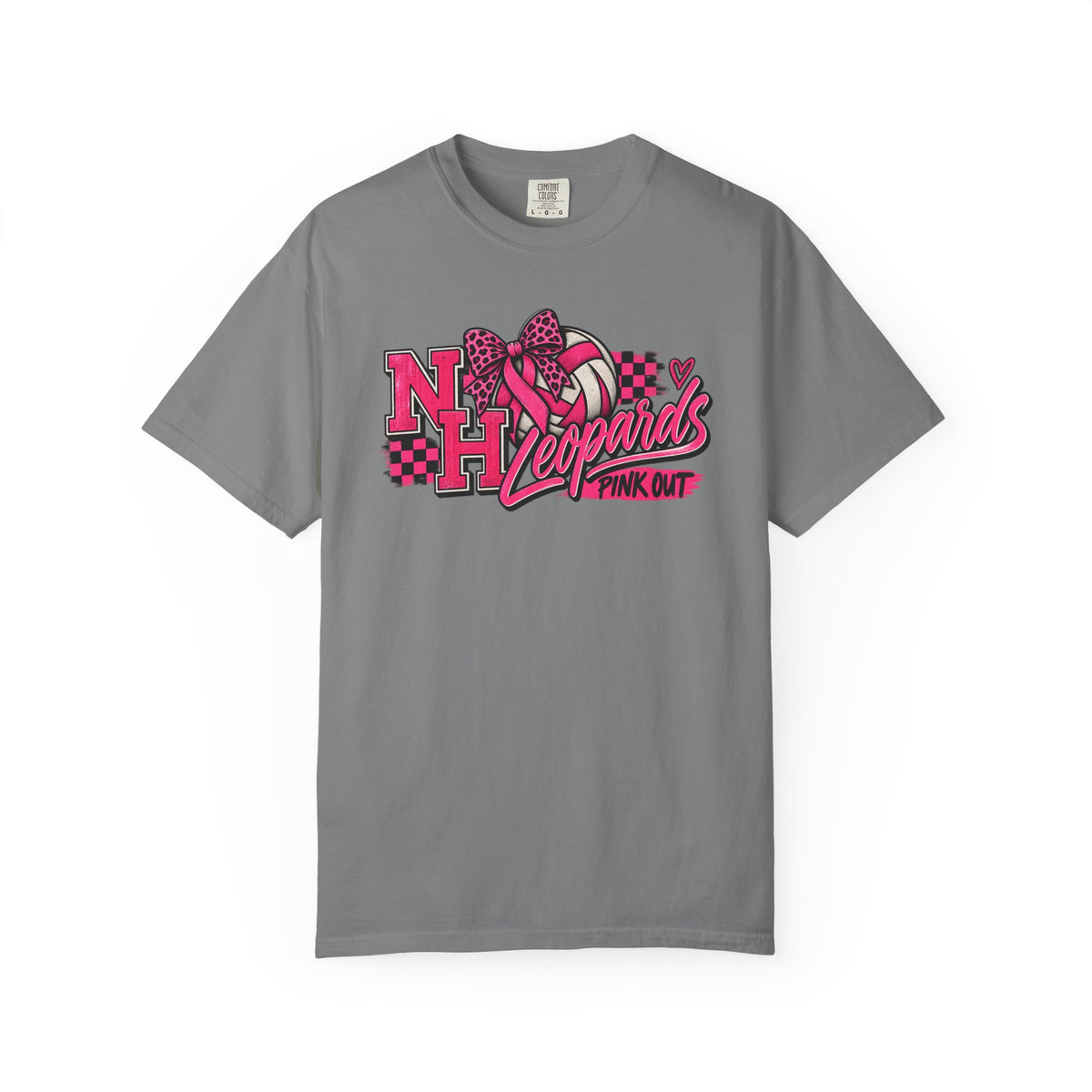 NH Leopards Pink Out Volleyball T-Shirt